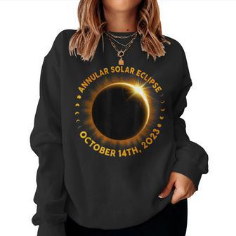 Annular Solar Eclipse 101423 America Annularity Fall Women Sweatshirt - Thegiftio UK