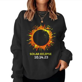 Annular Solar Eclipse 2023 America Annularity Fall 101423 Women Sweatshirt - Thegiftio UK
