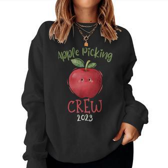 Apple Picking Crew Apple Picking Harvest Season Fall Autumn Women Sweatshirt | Mazezy