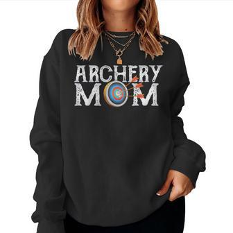 Archery Archer Mom Target Proud Parent Bow Arrow Women Sweatshirt | Mazezy