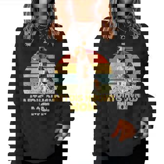 Artois Hound Dog Mom Retro Vintage Dogs Owner & Lover Women Sweatshirt | Mazezy