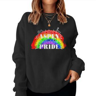 Aspen Pride Rainbow For Gay Pride Women Sweatshirt | Mazezy