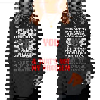 Attitude Problem Sarcasm Novelty Sarcastic Women Sweatshirt - Seseable