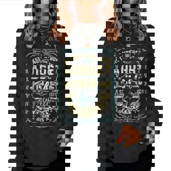 August 1944 79Th Birthday 79 Year Old Men Women Women Sweatshirt - Seseable
