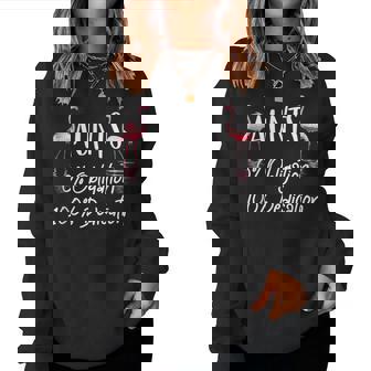 Aunt 100 Dedication 0 Obligation Flamingo Auntie Flamingo Women Sweatshirt | Mazezy