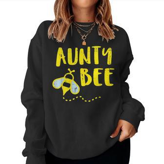 Aunty Bee Family Matching Beekeeper Aunt Auntie Women Women Crewneck Graphic Sweatshirt - Seseable