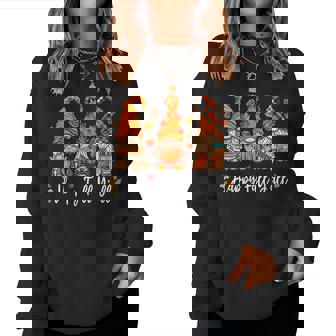 Autumn Happy Fall Yall Gnome Pumpkin Truck Autumn Women Sweatshirt | Mazezy