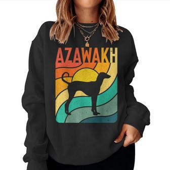 Azawakh Vintage Retro Dog Mom Dad Women Sweatshirt | Mazezy