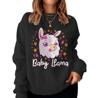 Baby Llama Birthday Alpaca Toddlers For Llama Lovers Women Sweatshirt | Mazezy
