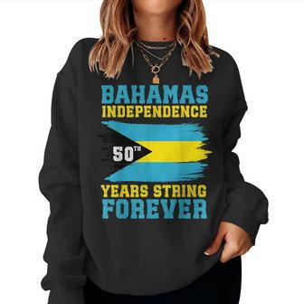 Bahamas Independence Day Bahamas 50Th Celebration Bahamas Women Sweatshirt | Mazezy