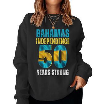 Bahamas Independence Day 50Th Independence Celebration Bahamas Women Sweatshirt | Mazezy