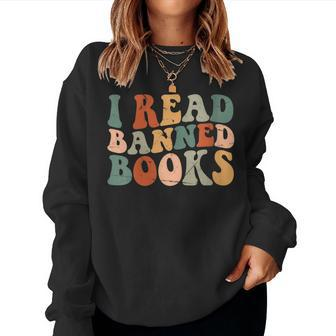 Im With The Banned Book Readers I Read Banned Books Women Sweatshirt | Mazezy