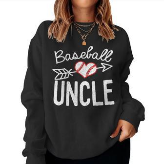 Baseball Uncle Christmas Women Sweatshirt | Mazezy