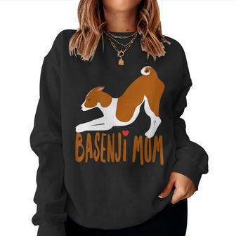 Basenji I Love My Mom -Cute And Fun For Dog People Women Sweatshirt | Mazezy DE