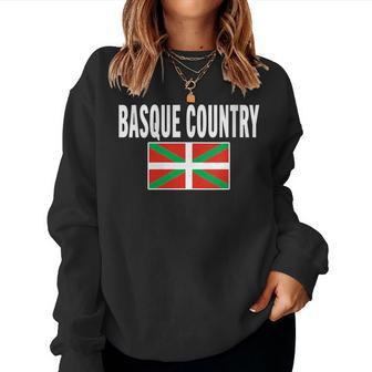 Basque Country Flag Football Souvenir Travel Women Sweatshirt | Mazezy
