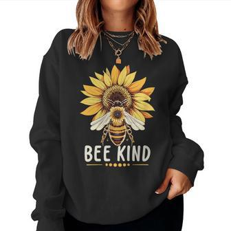 Bee Kind Save The Bees Kindness Women Sweatshirt - Seseable
