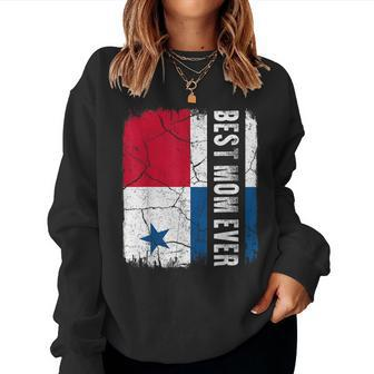 Best Panamanian Mom Ever Panama Flag Mother's Day Women Sweatshirt | Mazezy