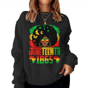 Black History Junenth Is My Independence Day Black Women Sweatshirt | Mazezy