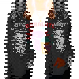 Bobalotl Axolotl Boba Cute Milk Bubble Tea Men Women Kids Women Sweatshirt | Mazezy