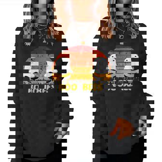 Boo Bees Vintage Halloween Vintage Boo Bees Women Sweatshirt | Mazezy