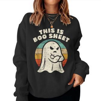 This Is Boo Sheet Halloween Costume Women Sweatshirt | Mazezy