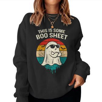 This Is Some Boo Sheet Halloween Costume Women Sweatshirt - Monsterry DE