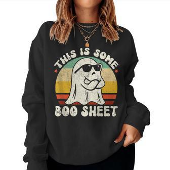This Is Some Boo Sheet Halloween Ghost Women Sweatshirt - Monsterry CA