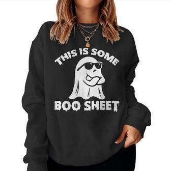 This Is Some Boo Sheet Halloween Ghost For Women Sweatshirt | Mazezy