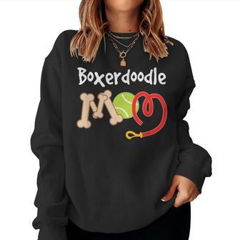 Boxerdoodle Mom Dog Owner Women Sweatshirt | Mazezy
