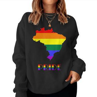 Brazil Pride Lgbt Gay Pride Month Lesbian Unisex Women Women Sweatshirt | Mazezy