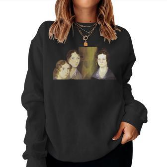 The Bronte Sisters Portrait Branwell Bronte Women Sweatshirt | Mazezy