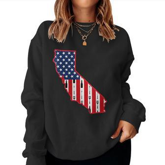 California Usa Fourth July 4Th Fathers Day Bbq Beer Summer Beer Sweatshirt | Mazezy