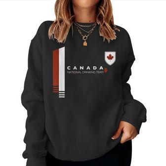 Canada National Drinking Team Canadian Beer Pride Women Sweatshirt | Mazezy