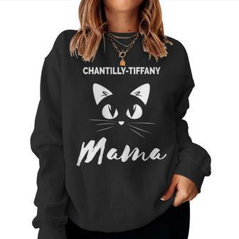 Cat Mom Chantilly-Tiffany Women Sweatshirt | Mazezy