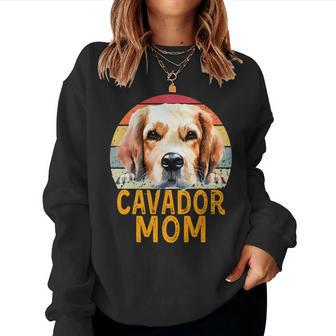 Cavador Dog Mom Retro Vintage My Dogs Are My Cardio Women Sweatshirt | Mazezy