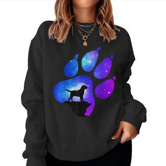 Cavador Paw Dog Lover Mom Dad Women Sweatshirt | Mazezy
