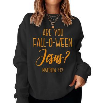 Christian Halloween Jesus Church Cross Bible Verse Church Women Sweatshirt | Mazezy