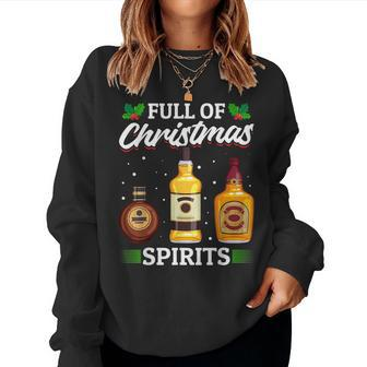 Christmas Alcohol Tequila Vodka Whisky Sweatshirt | Mazezy CA