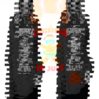 Christmas In July Gingerbread Women Crewneck Graphic Sweatshirt - Seseable