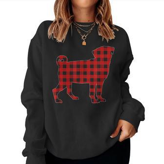 Christmas Pajama Pug Dog Dogs Pajamas Xmas For Pug Lovers Women Sweatshirt | Mazezy