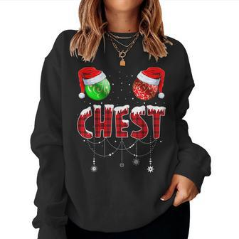 Christmas T Matching Couple Family Chestnuts Women Sweatshirt - Seseable