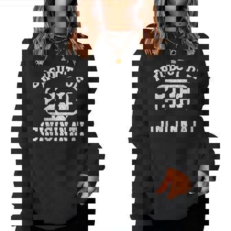 Cincinnati Ohio Vintage Retro Area Code Women Sweatshirt | Mazezy