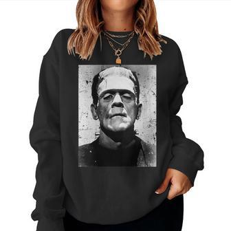 Classic Halloween Monster Horror Movie Frankenstein Monster Women Sweatshirt | Mazezy