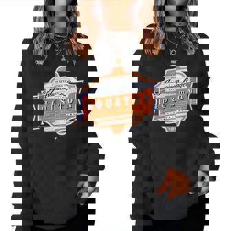 Classic Vintage Houston Beer Label - Houston Pride Women Sweatshirt | Mazezy