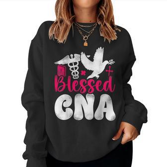 Cna Nurse Certified Nursing Assistant Faith Christian Women Sweatshirt | Mazezy
