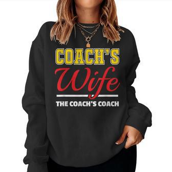 Coach's Wife Coaching Women Sweatshirt | Mazezy