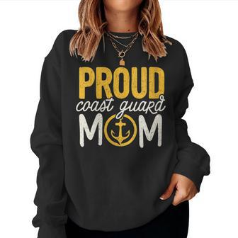 Coast Guard Mom Proud Coast Guard Mom Retirement Women Sweatshirt | Mazezy
