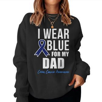 Colon Cancer I Wear Blue For My Dad Men Women Sweatshirt | Mazezy UK