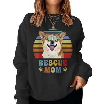 Corgi Adopt Foster Rescue Dog Mom Women Sweatshirt | Mazezy
