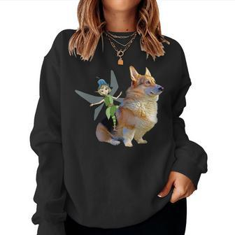 Corgi & Fairy - Pembroke Welsh Corgi Mom Dad Dog Lover Women Sweatshirt | Mazezy